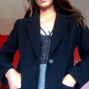 Sag Harbor Black Wool Sports Coat